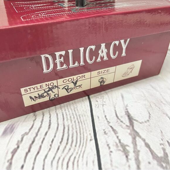 Delicacy Ivetta Platform Heels Size 8 Black NEW! - Picture 4 of 9